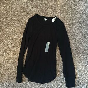 Men’s black long sleeve shirt size medium - old navy